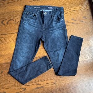 AG Farrah High Rise SkinnyDark Blue Women's Jeans